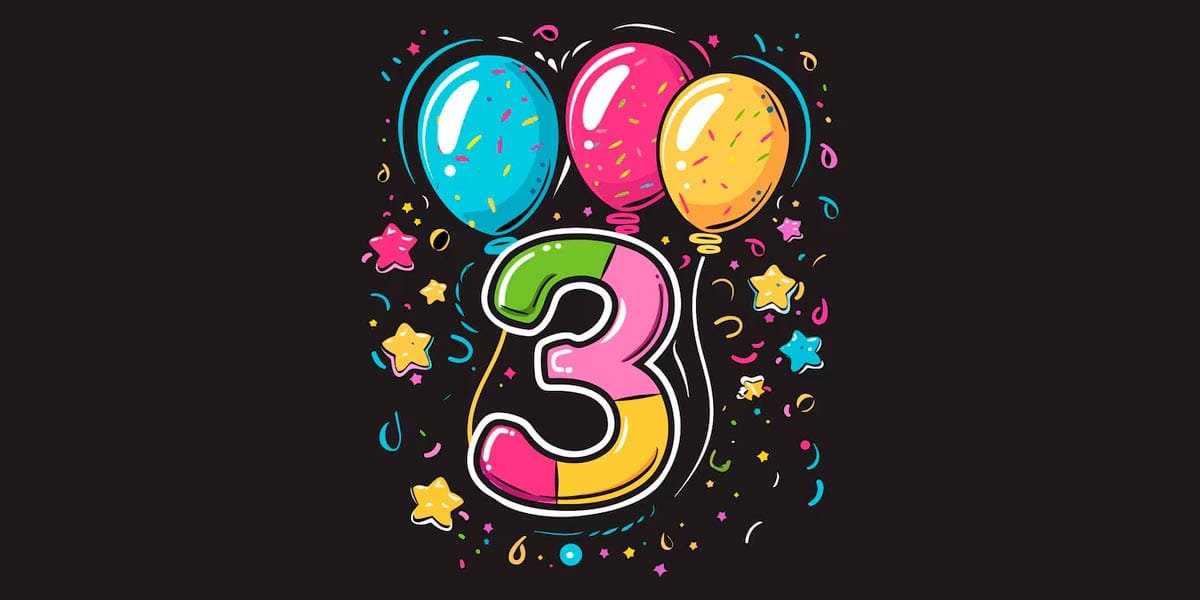 Tres emocionantes años